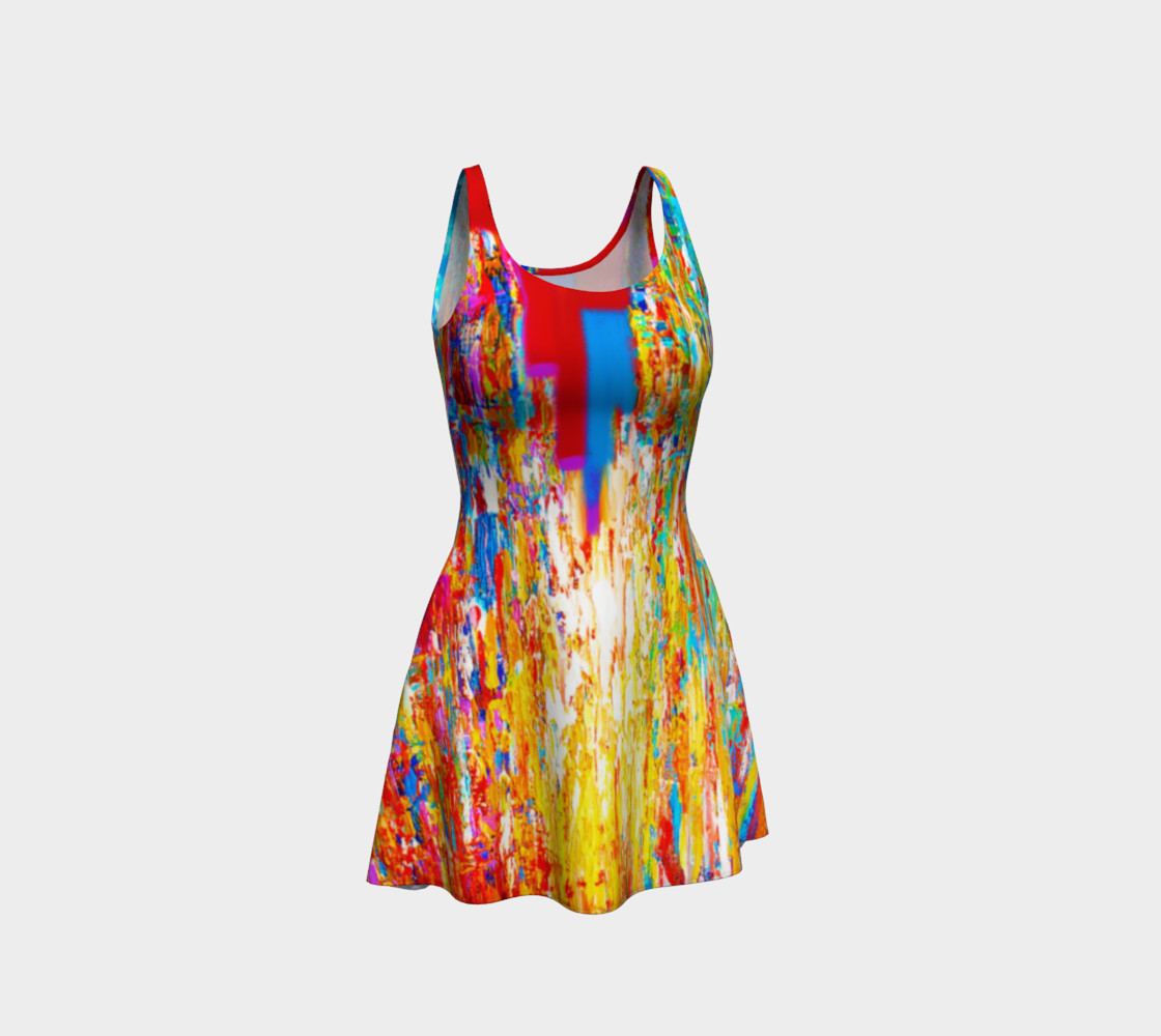 Van Gogh Rainbow Flare Dress thumbnail #2