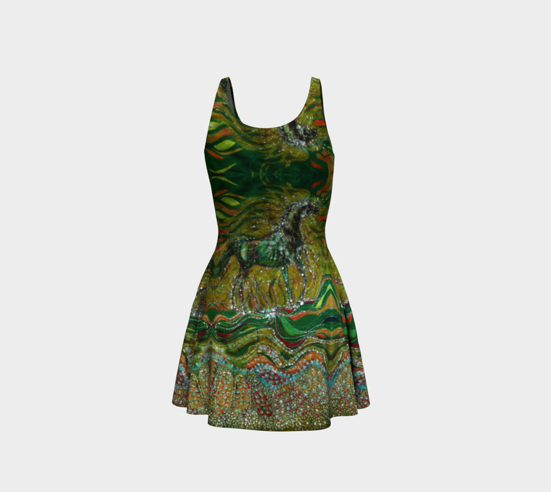Green Horse Dress preview #3