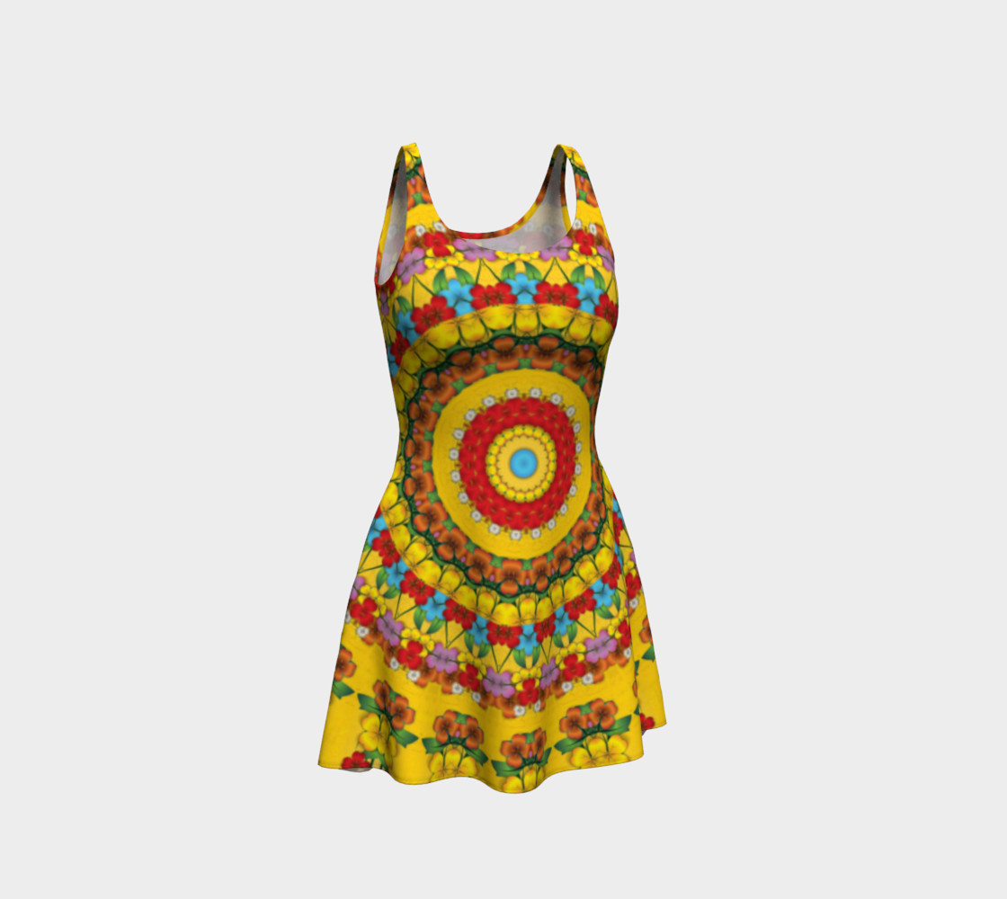 Blooming mandala Flare Dress preview #1