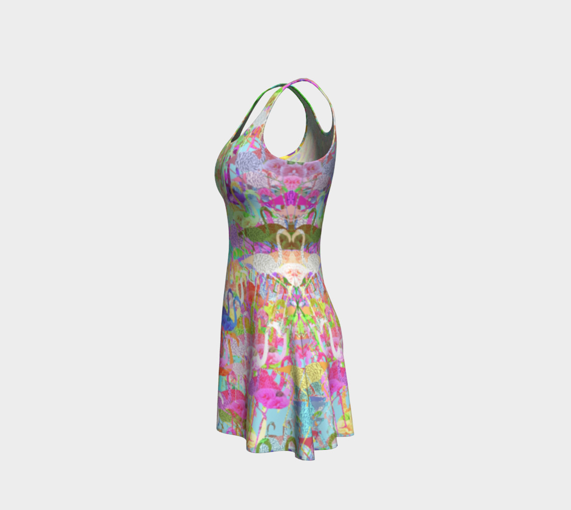 Aperçu de Flamingo Mania Sleeveless Summer Dress #2