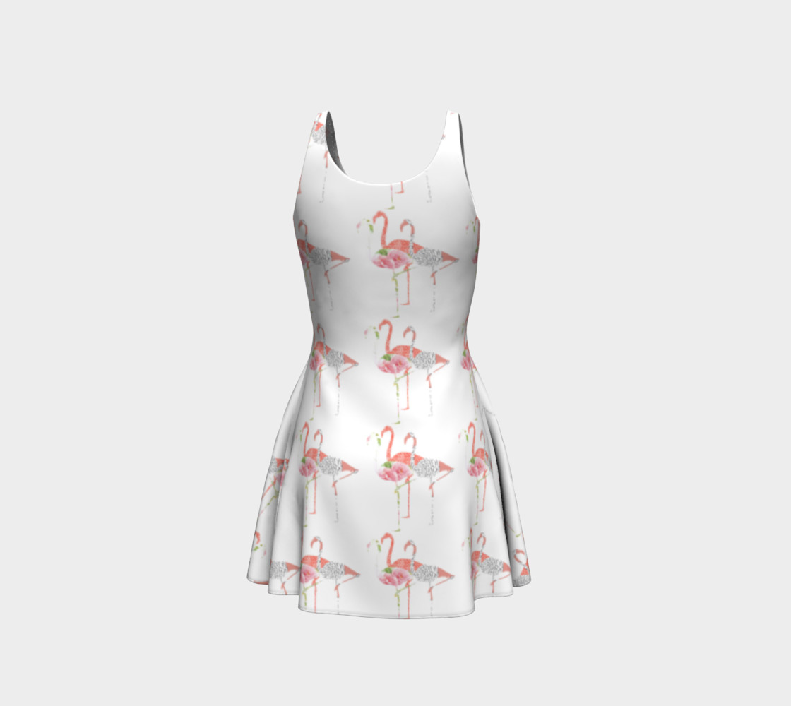 Aperçu de Tres Flamingos Sleeveless Summer Dress #3