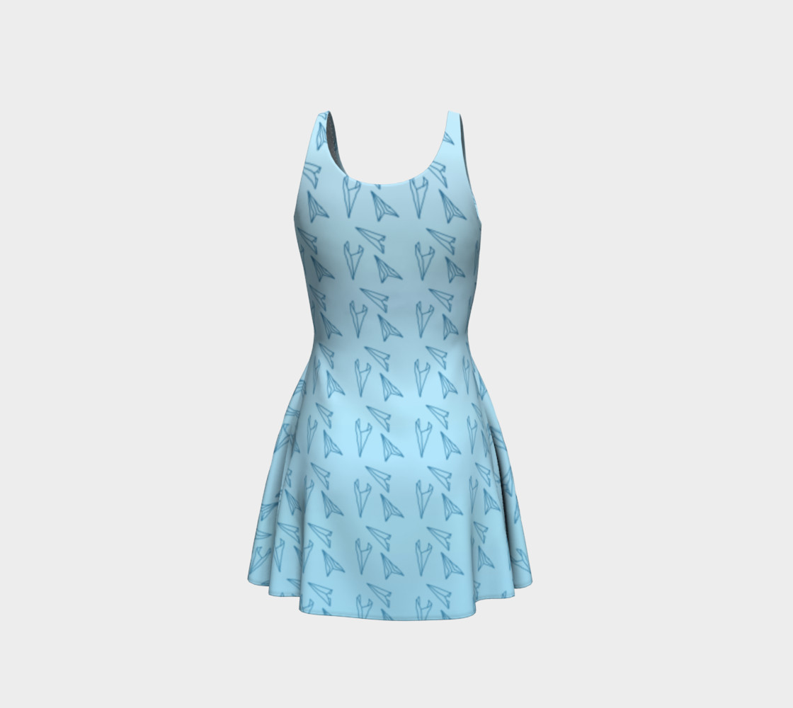 Paper Planes, Light Blue, Sleeveless, Summer Dress Miniature #4