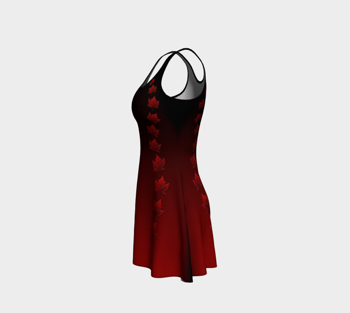 Canada Dresses Beautiful Flared Canada Maple Leaf Dresses preview #2