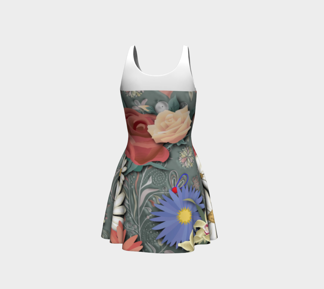 FAUX SUNDRESS FLARE DRESS 106-20 preview #3