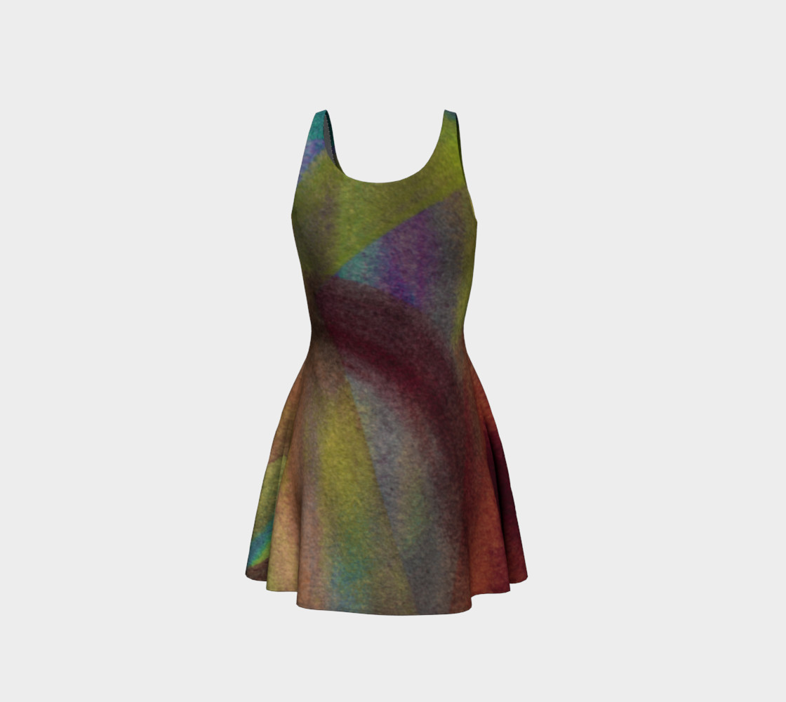 Tropical Watercolor Reverse Dress preview #3