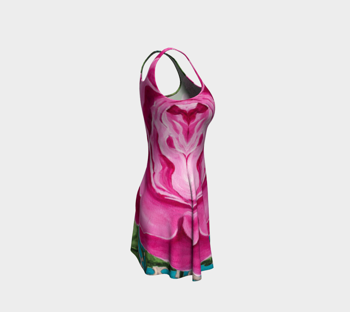 Pink Rose Flare Dress preview #4