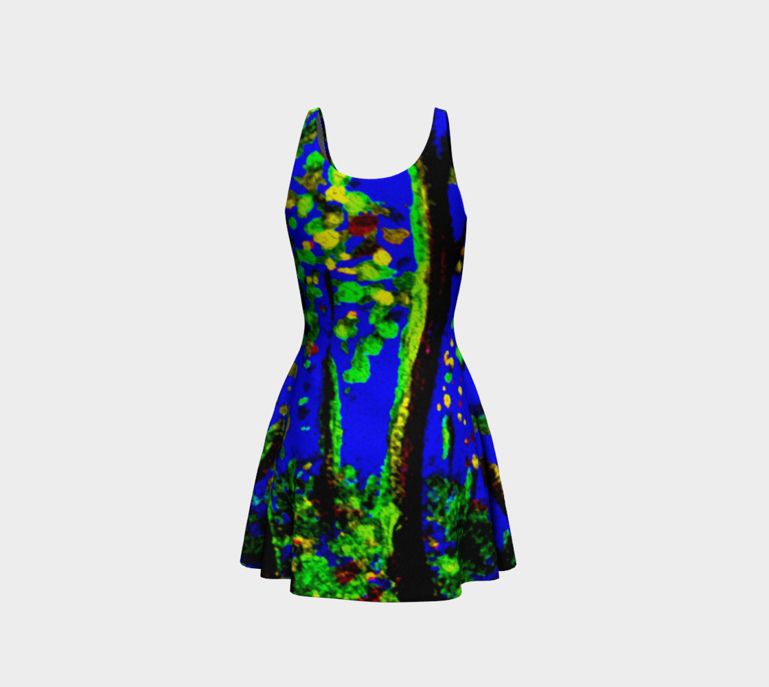 Magic Trees at Midnight Flare Dress preview #3