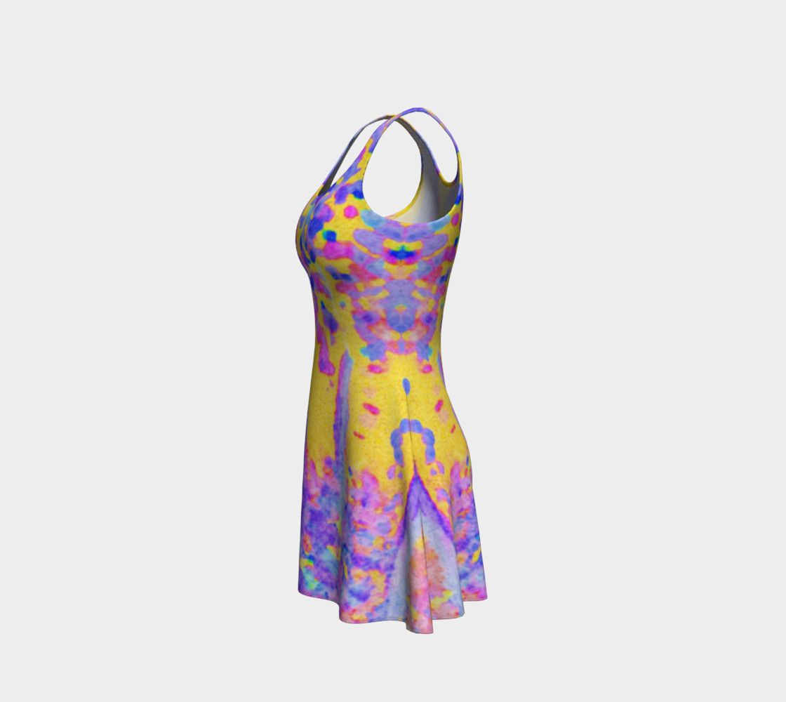 Yellow Magic Trees Flare Dress preview #2