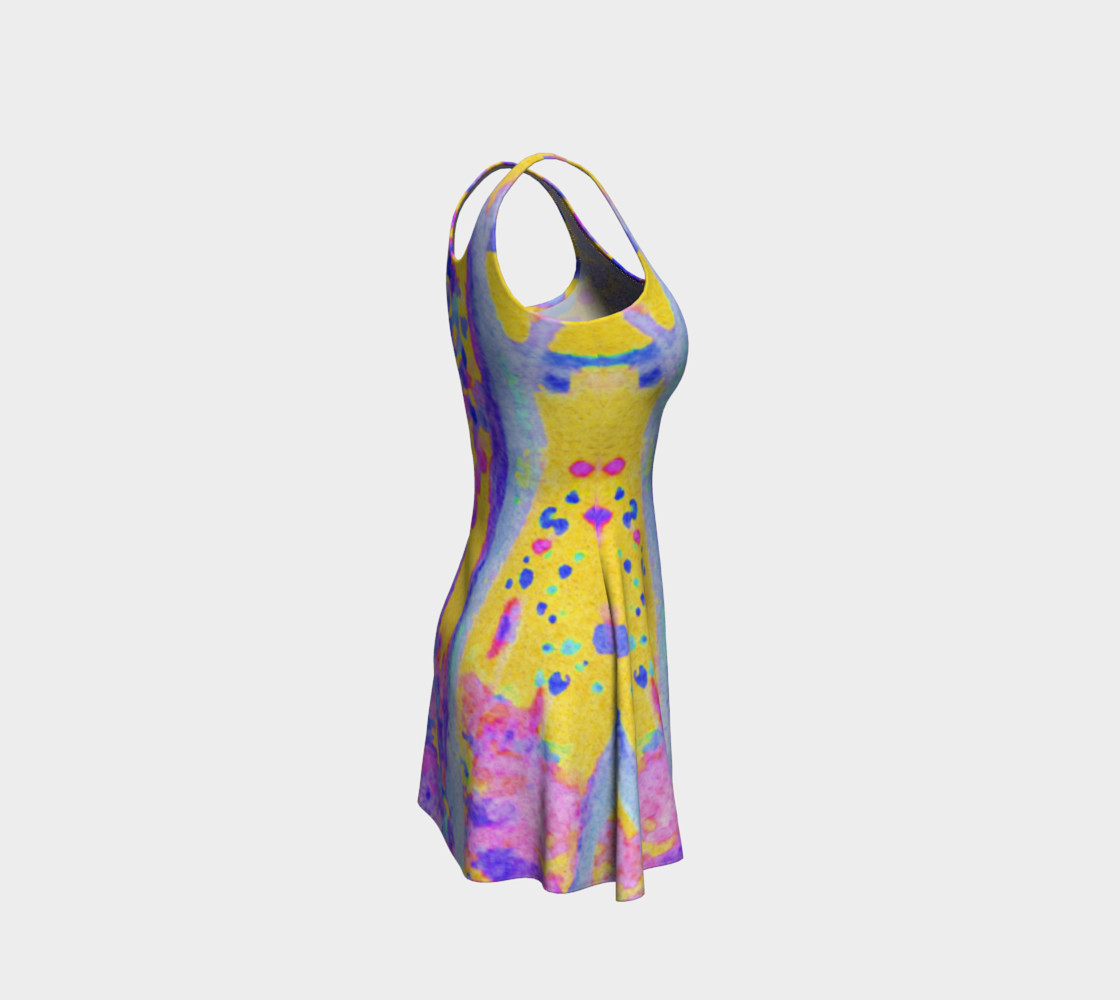 Yellow Magic Trees Flare Dress preview #4