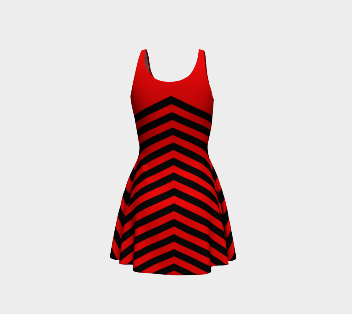 Stripes Collection - Triangle Stripes - Red preview #3
