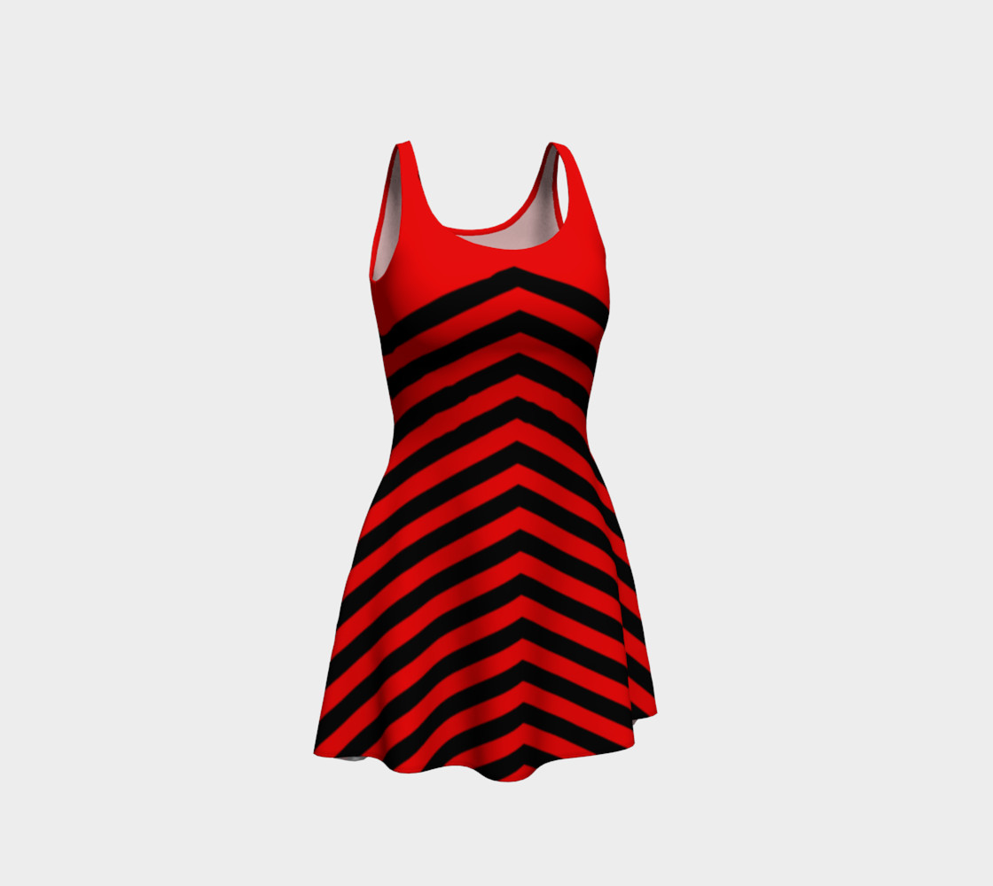 Stripes Collection - Triangle Stripes - Red preview #1