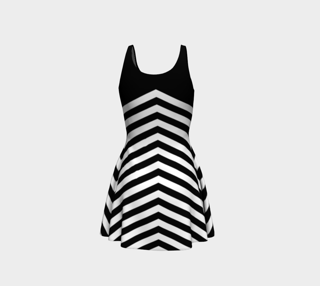 Stripes Collection - Triangle Stripes - Black & White preview #3