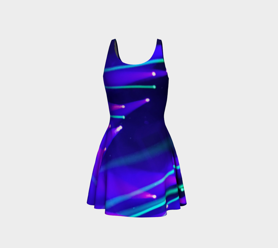 Blue and Purple Flare Dress preview #3