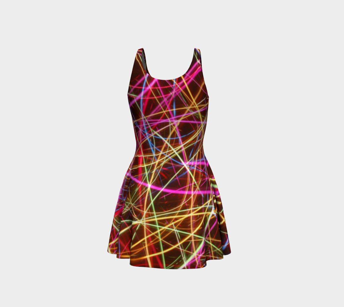 Crazy Lights Flare Dress preview #3