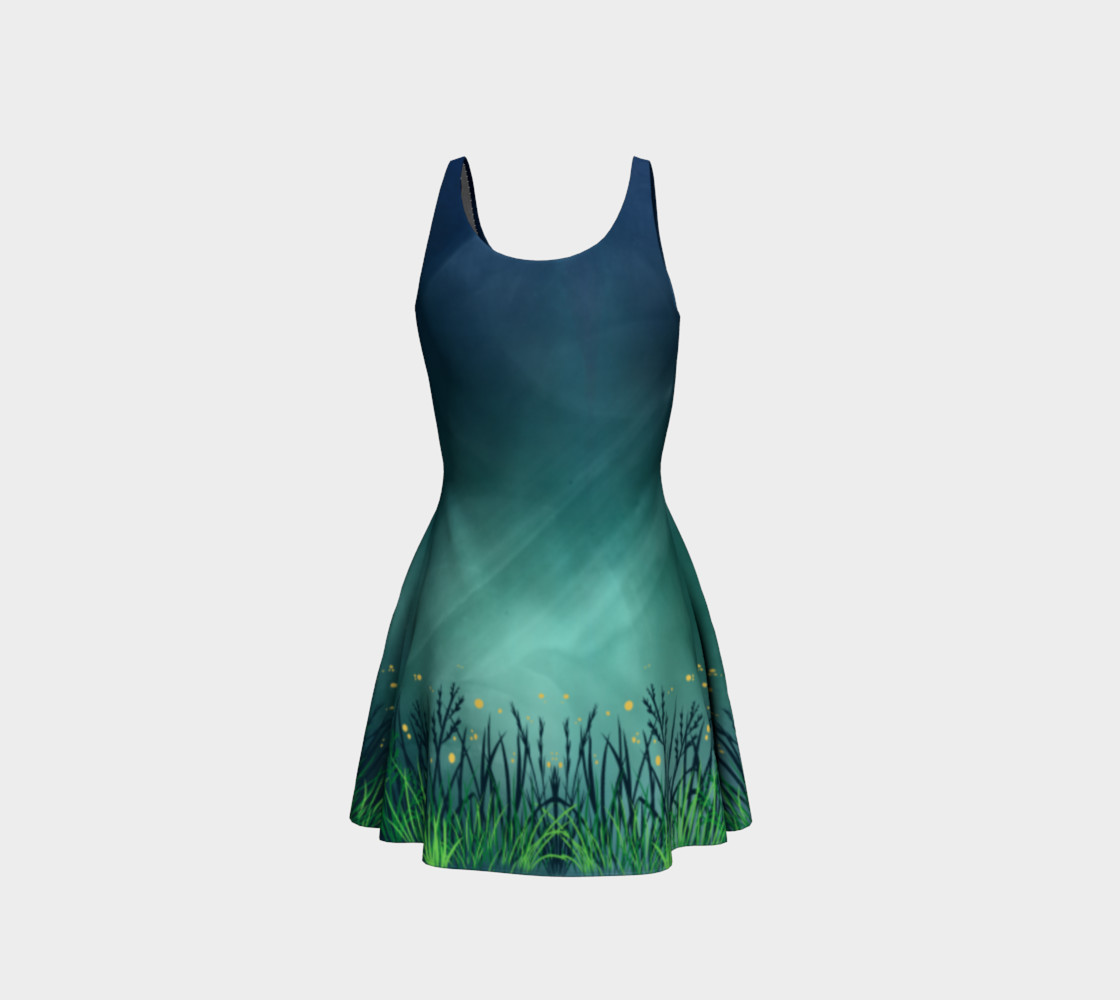 Midnight Fireflies Flare Dress preview #3