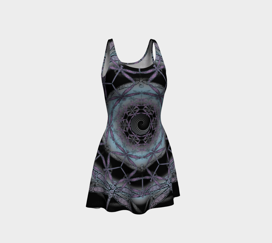 Aperçu de Celtic Dragonfly Infinity Mandala in Black Yoga Leggings #1