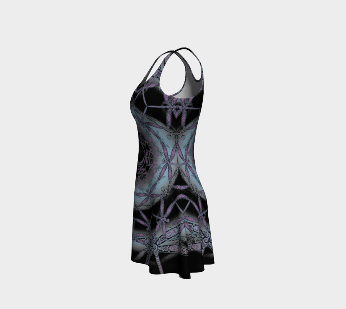 Aperçu de Celtic Dragonfly Infinity Mandala in Black Yoga Leggings #2