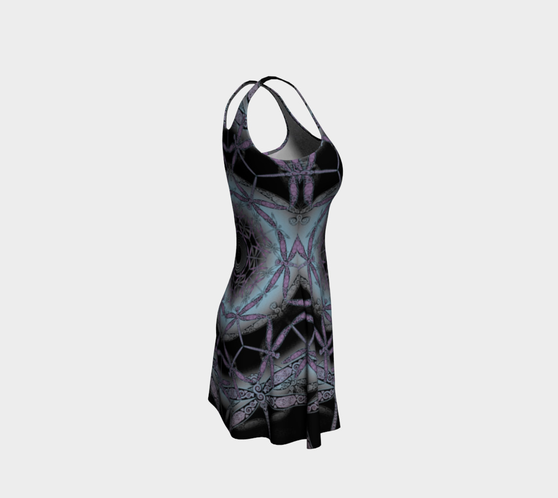 Aperçu de Celtic Dragonfly Infinity Mandala in Black Yoga Leggings #4