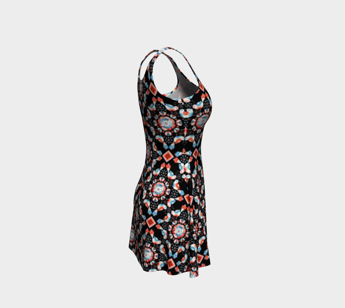 Folkloric Lovebirds Fitted Dress preview #4