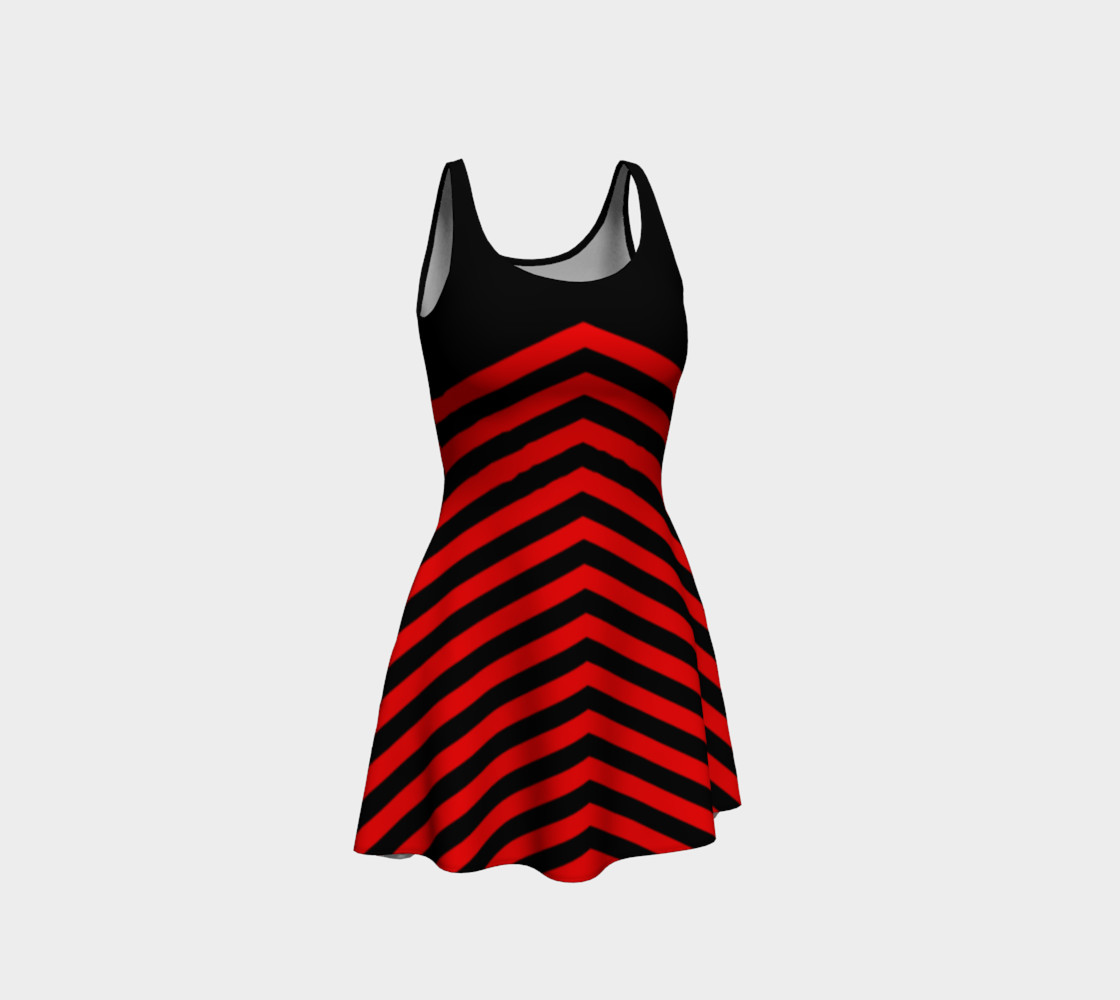 Stripes Collection - Triangle Stripes - Red  3D preview