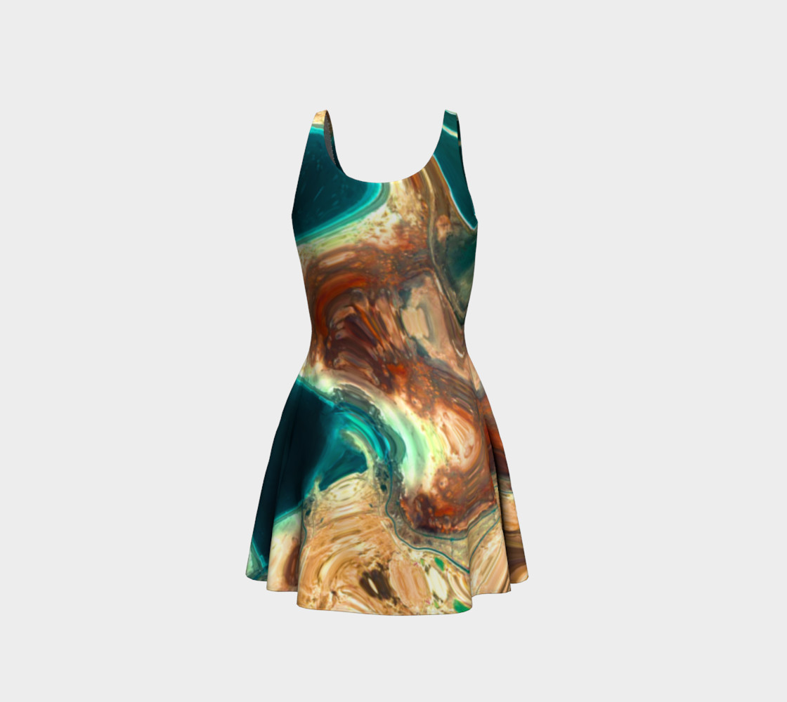 The Sea Flared Dress preview #3
