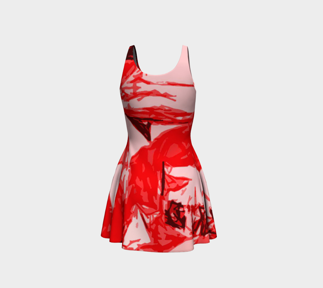 Red Hot Flare Dress preview #3