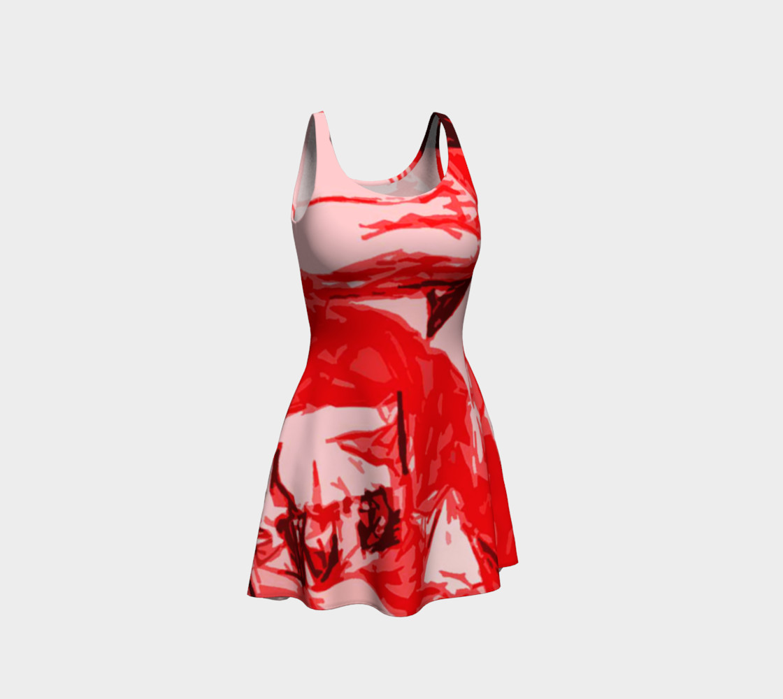 Red Hot Flare Dress preview #1
