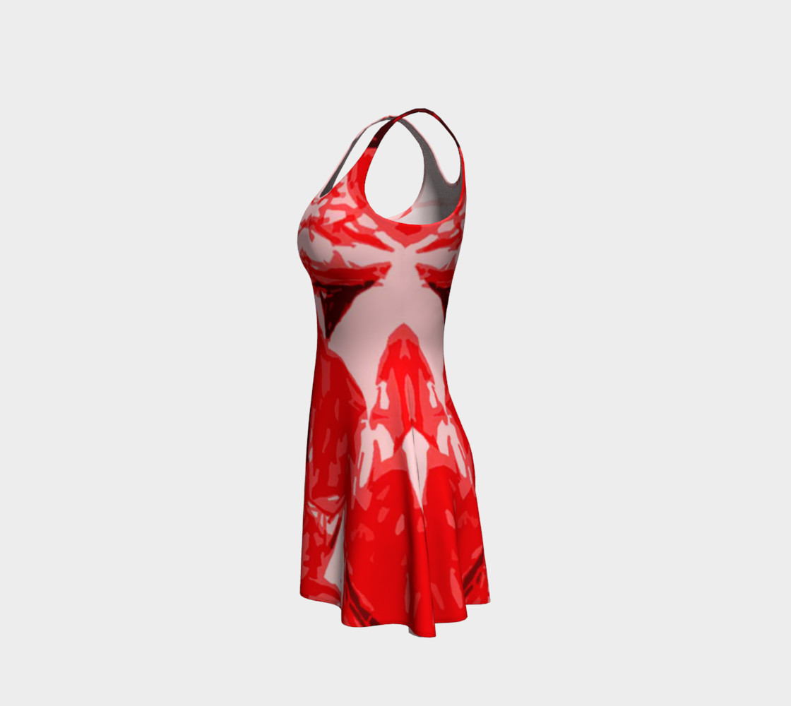 Red Hot Flare Dress preview #2
