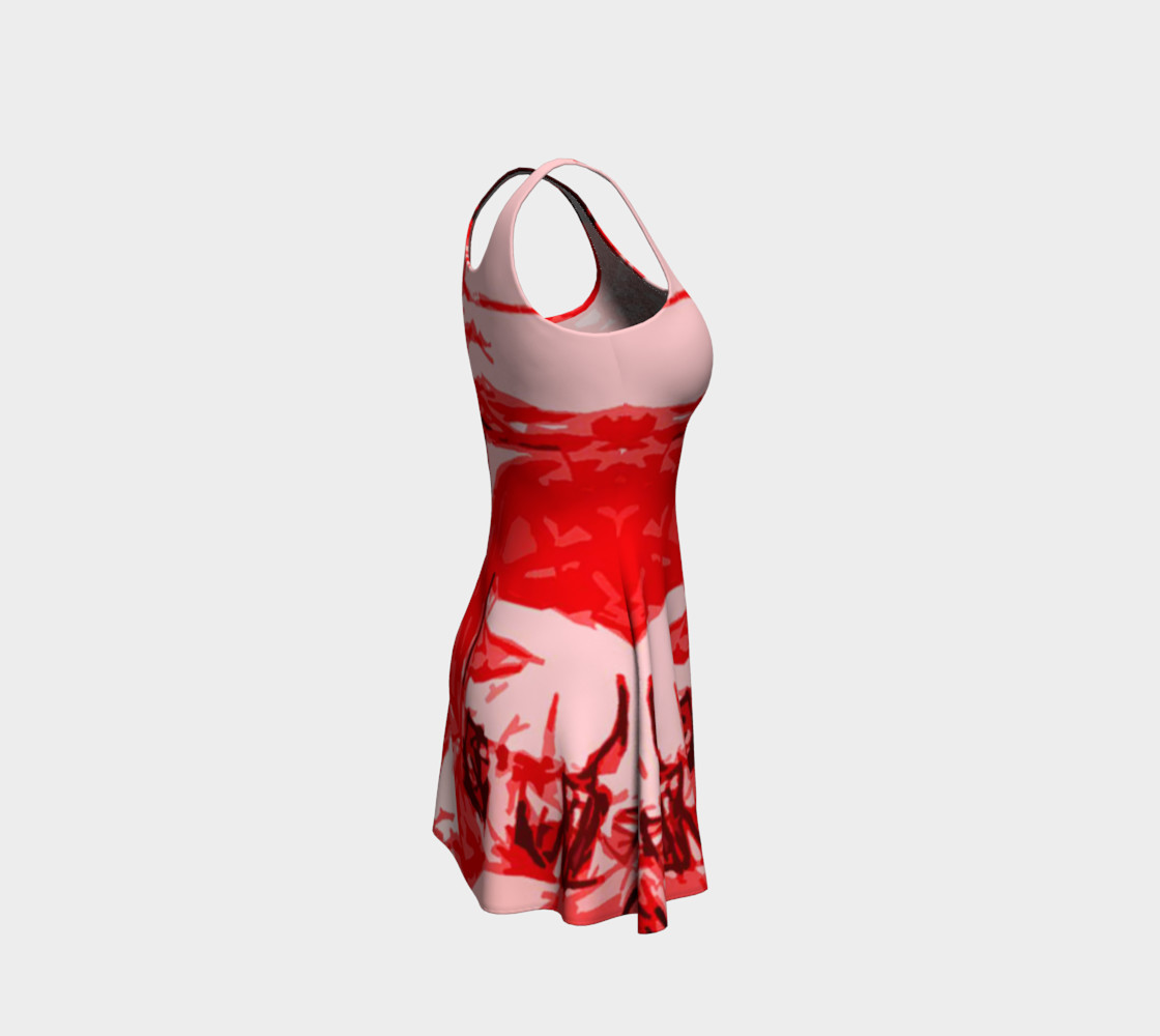 Red Hot Flare Dress preview #4