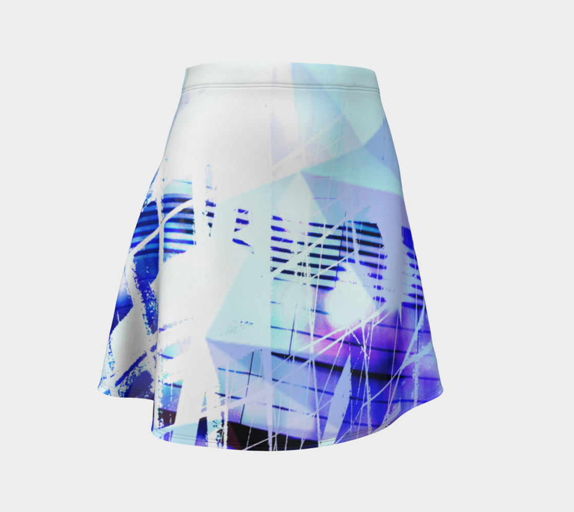 Cityscape Prisms Flare Skirt 3D preview