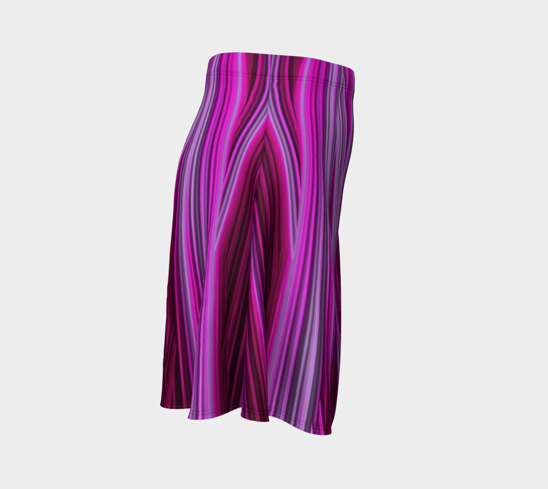 Pink Fractal 18 Flare Skirt preview #3