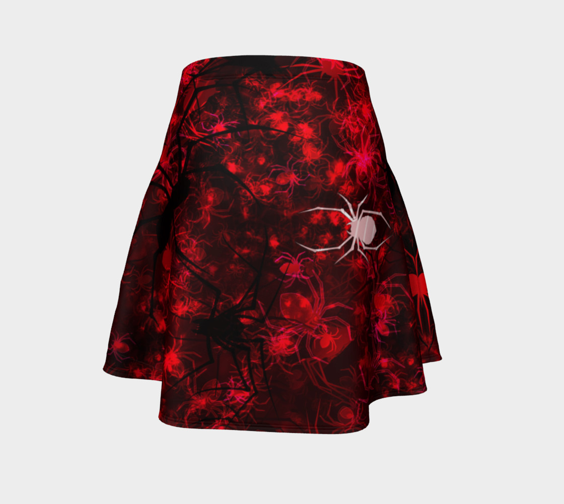 Red Spider Swarm Flare Skirt preview #4