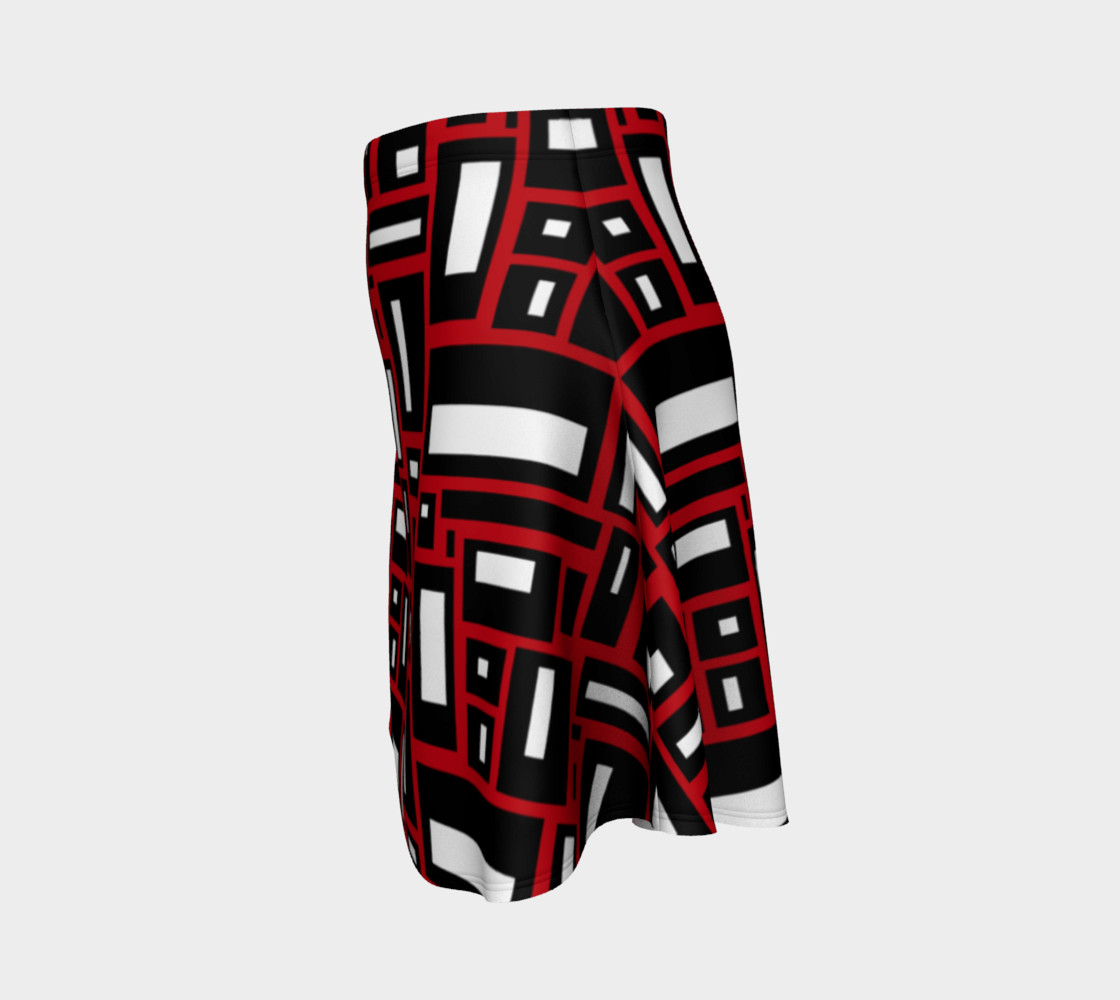 Simple Geometric in Black, White and Red 1 preview #2