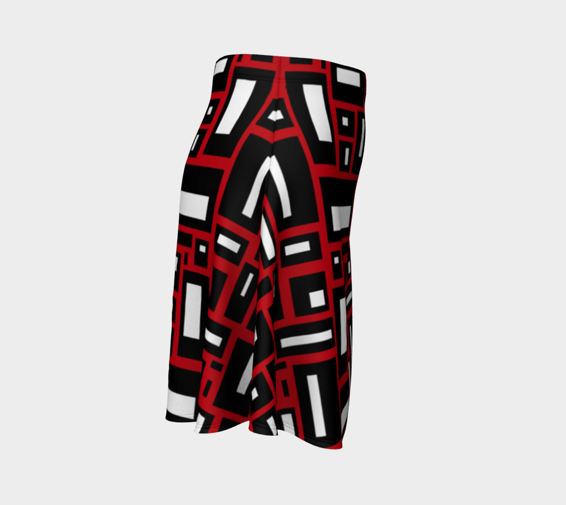 Simple Geometric in Black, White and Red 1 preview #3
