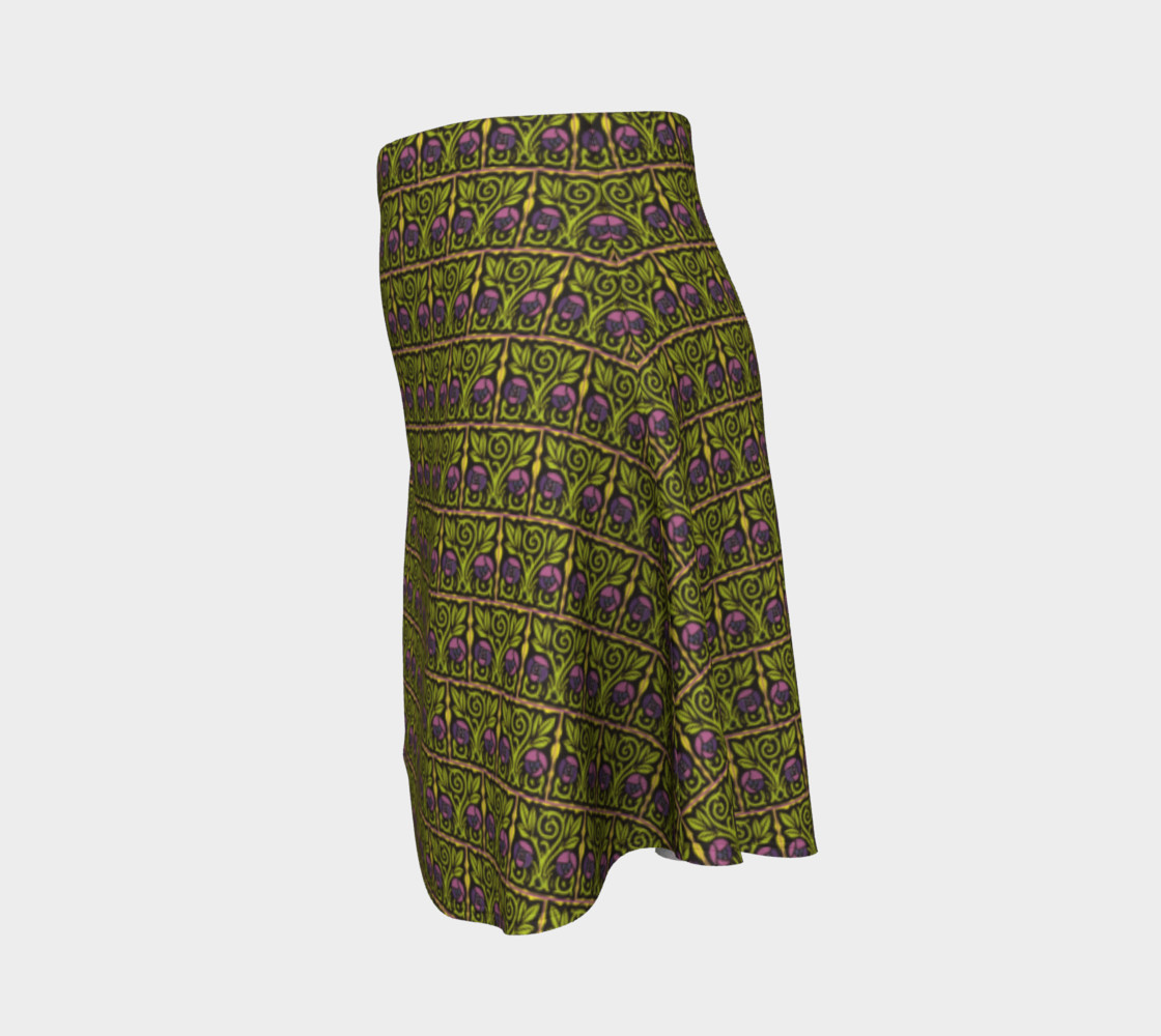 Arts and Crafts Rose Flare Skirt preview #2