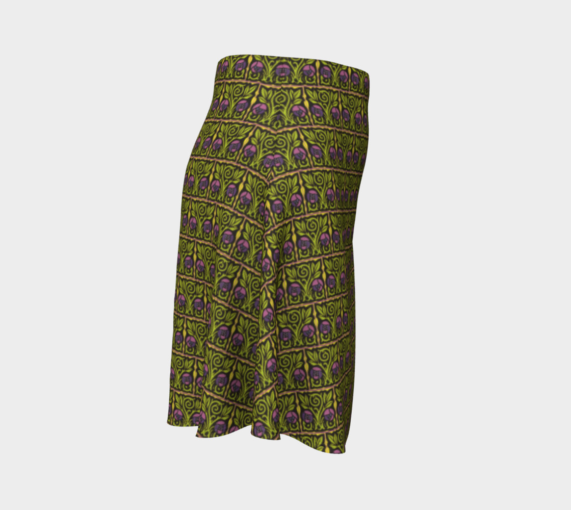 Arts and Crafts Rose Flare Skirt preview #3