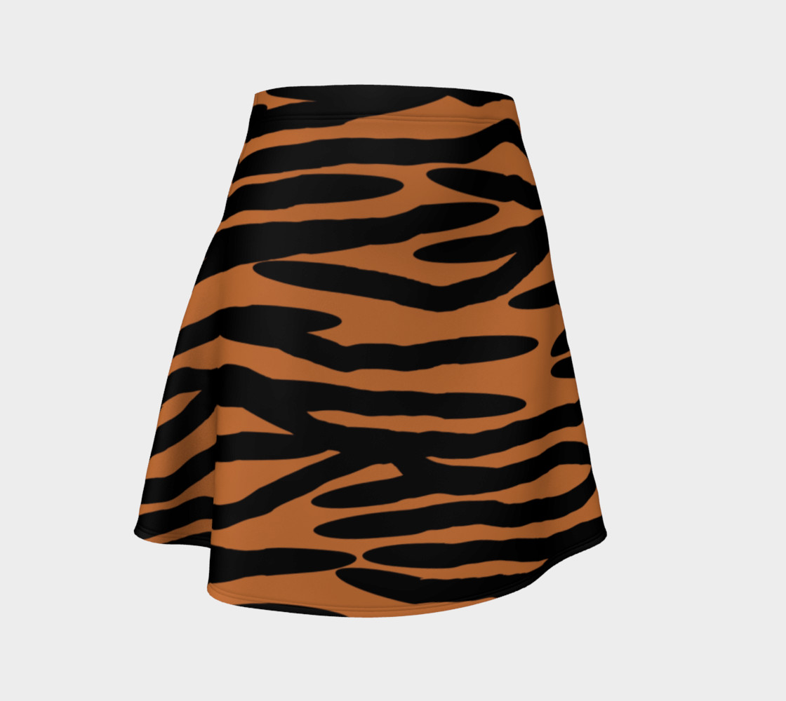 Tiger Skin Pattern Flare Skirt preview #1