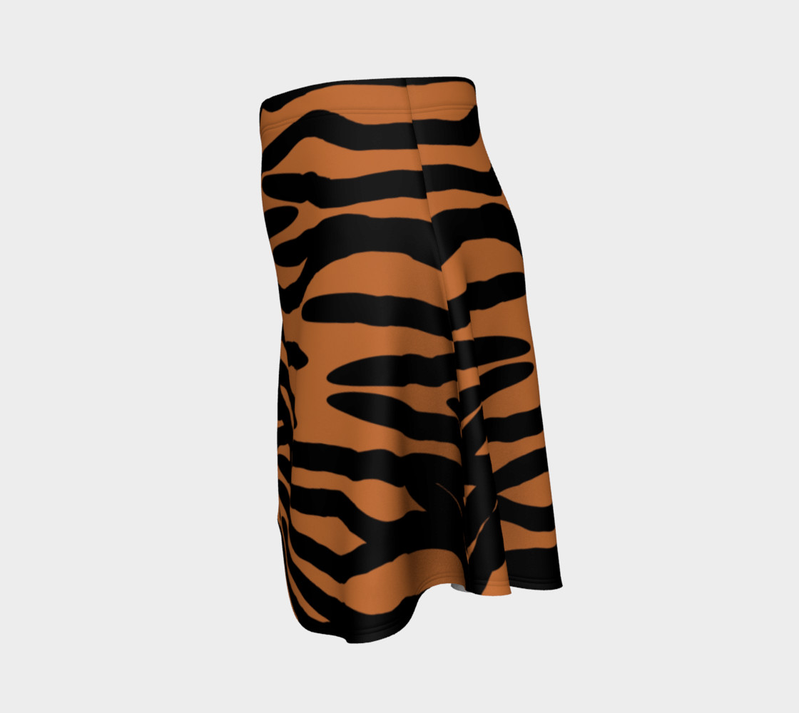 Tiger Skin Pattern Flare Skirt preview #2