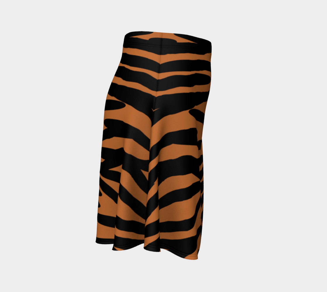 Tiger Skin Pattern Flare Skirt preview #3