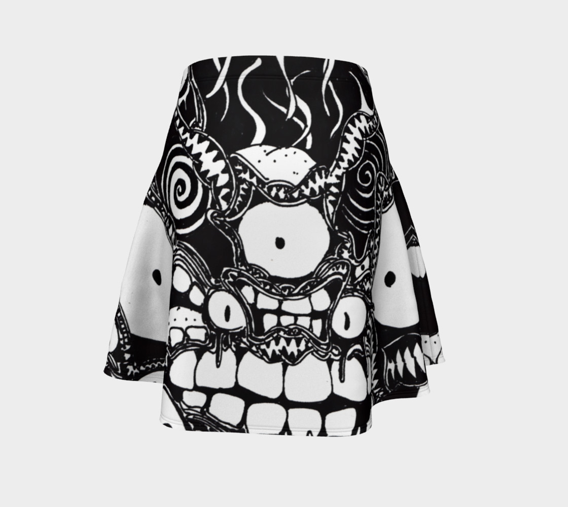 Striped Monster Skirt (Flare) preview #4