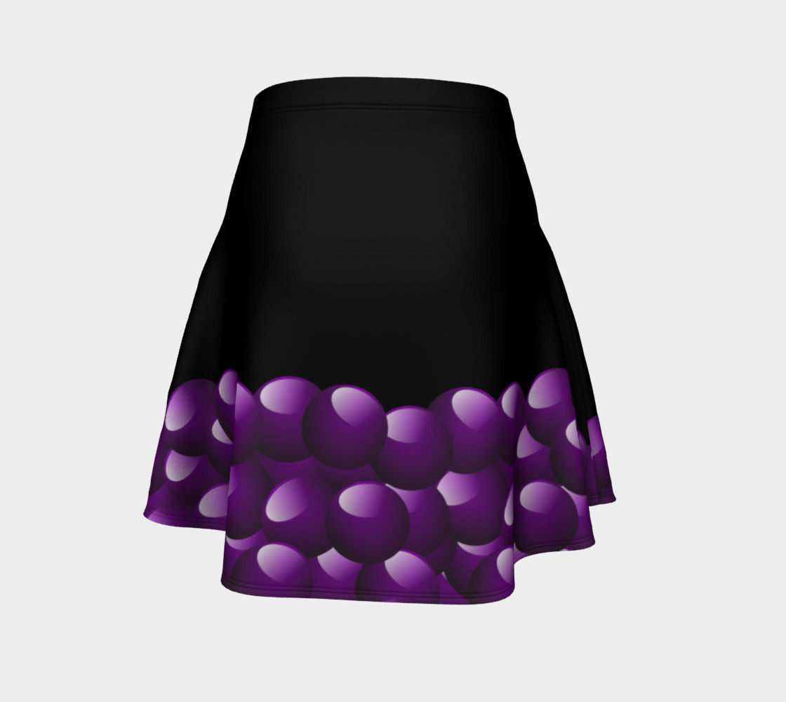 Purple Bubbles Flare Skirt preview #4