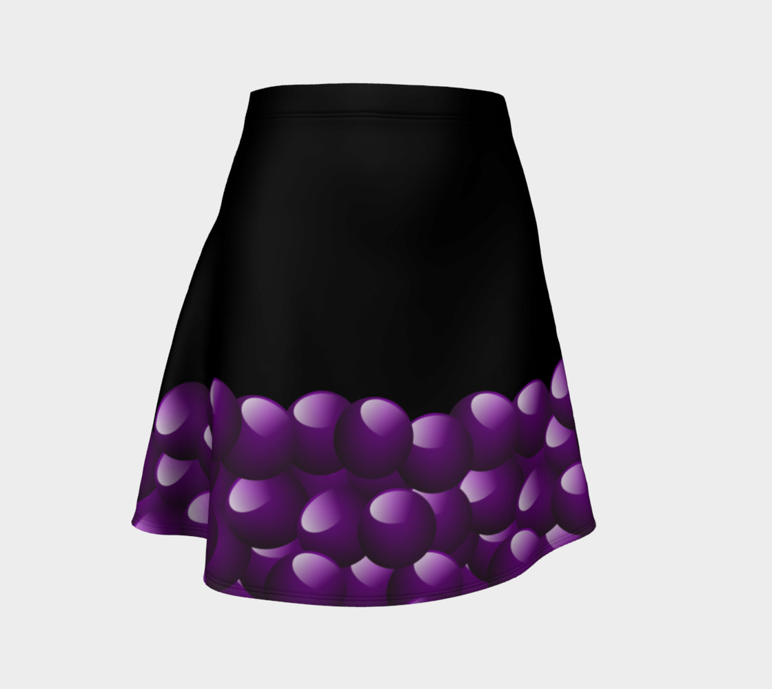 Purple Bubbles Flare Skirt preview #1