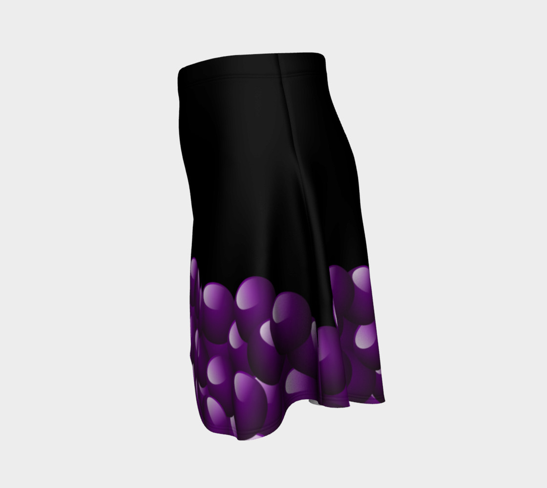 Purple Bubbles Flare Skirt preview #2