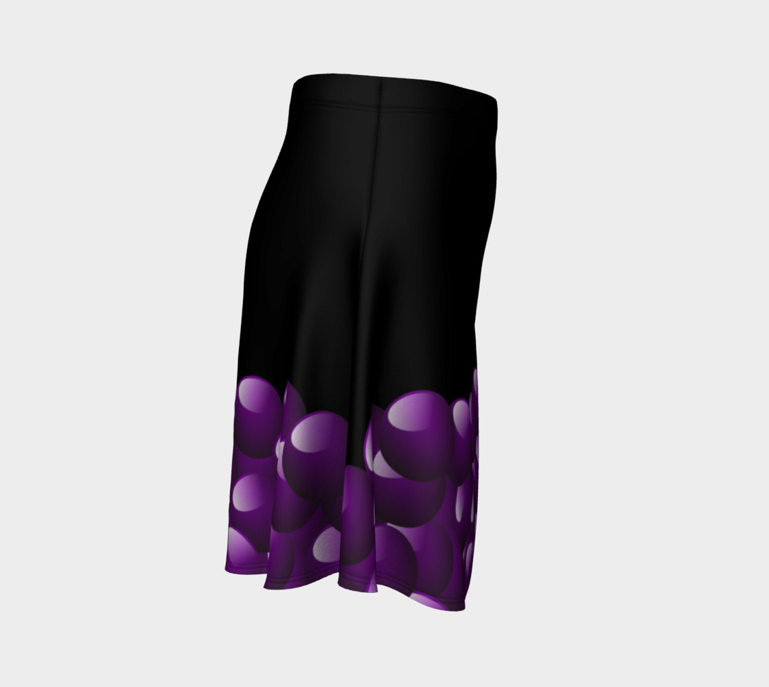 Purple Bubbles Flare Skirt preview #3