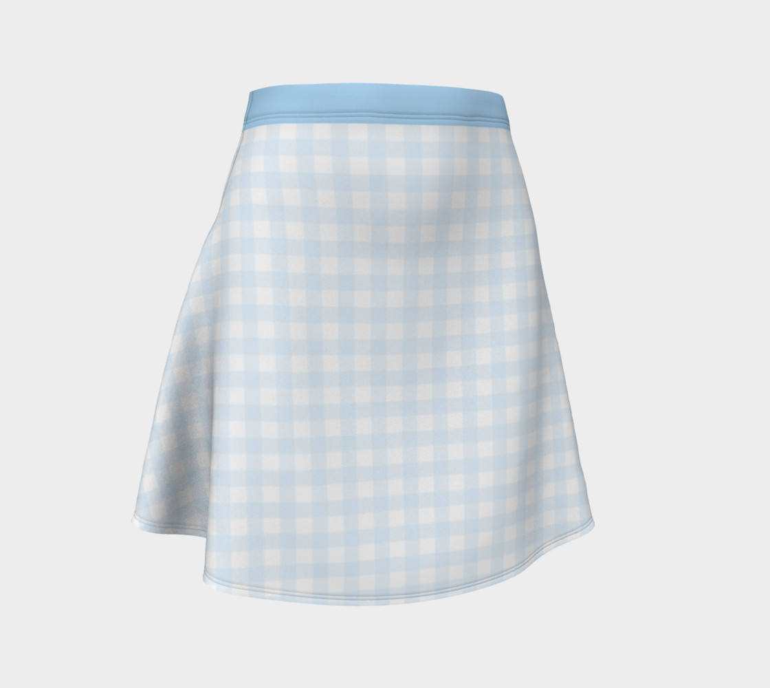 Gingham Flare Skirt 3D preview