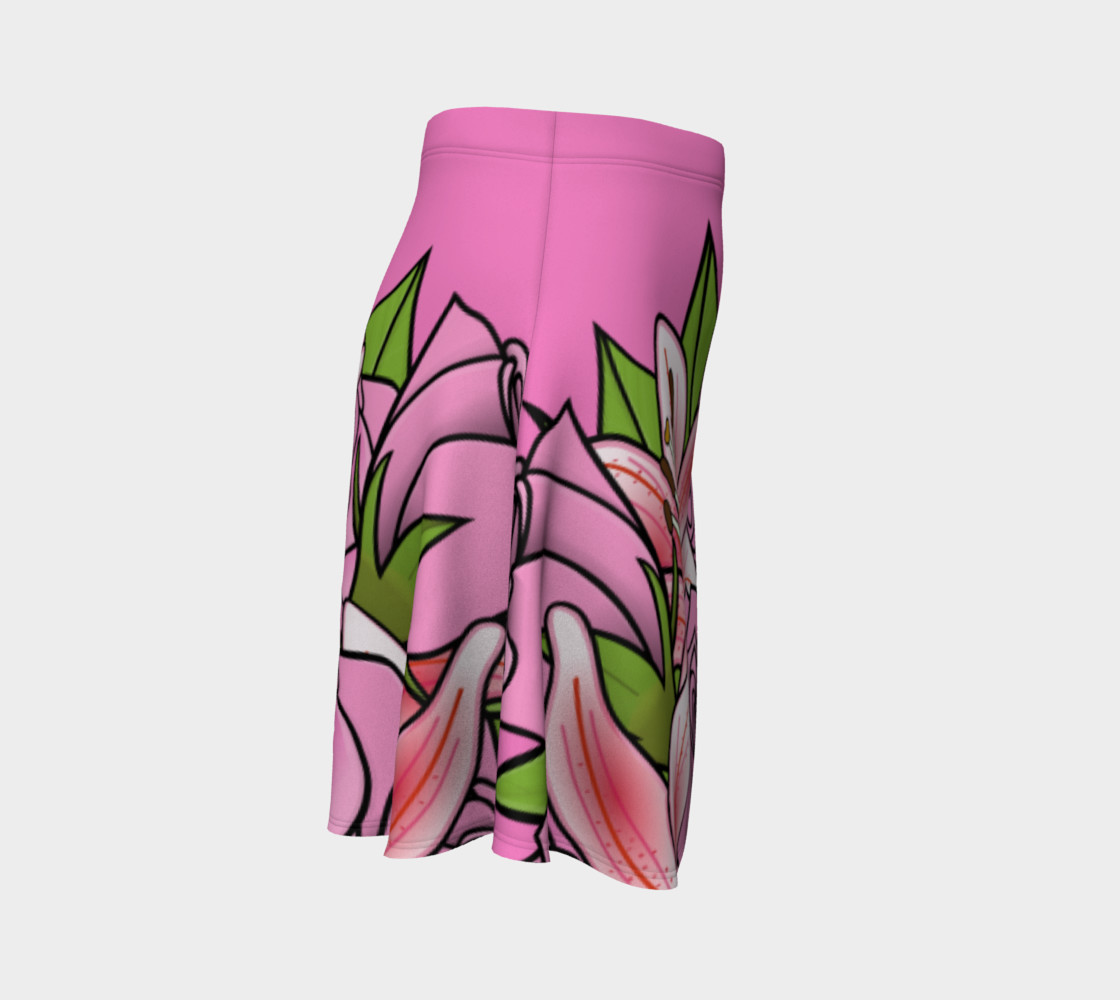 Bouquet of Flowers Flare Skirt preview #3