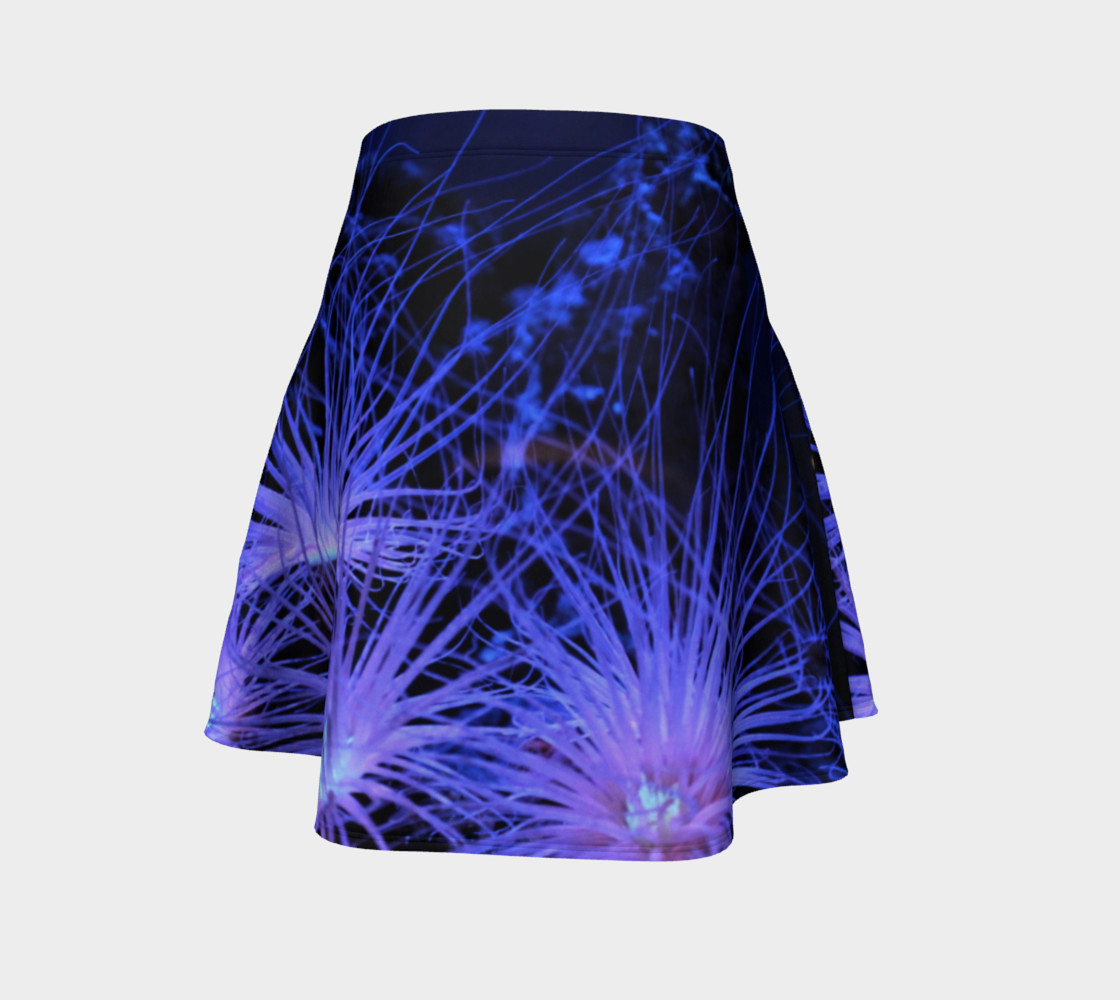 Anemone Splash Black Light Skater Skirt preview #4