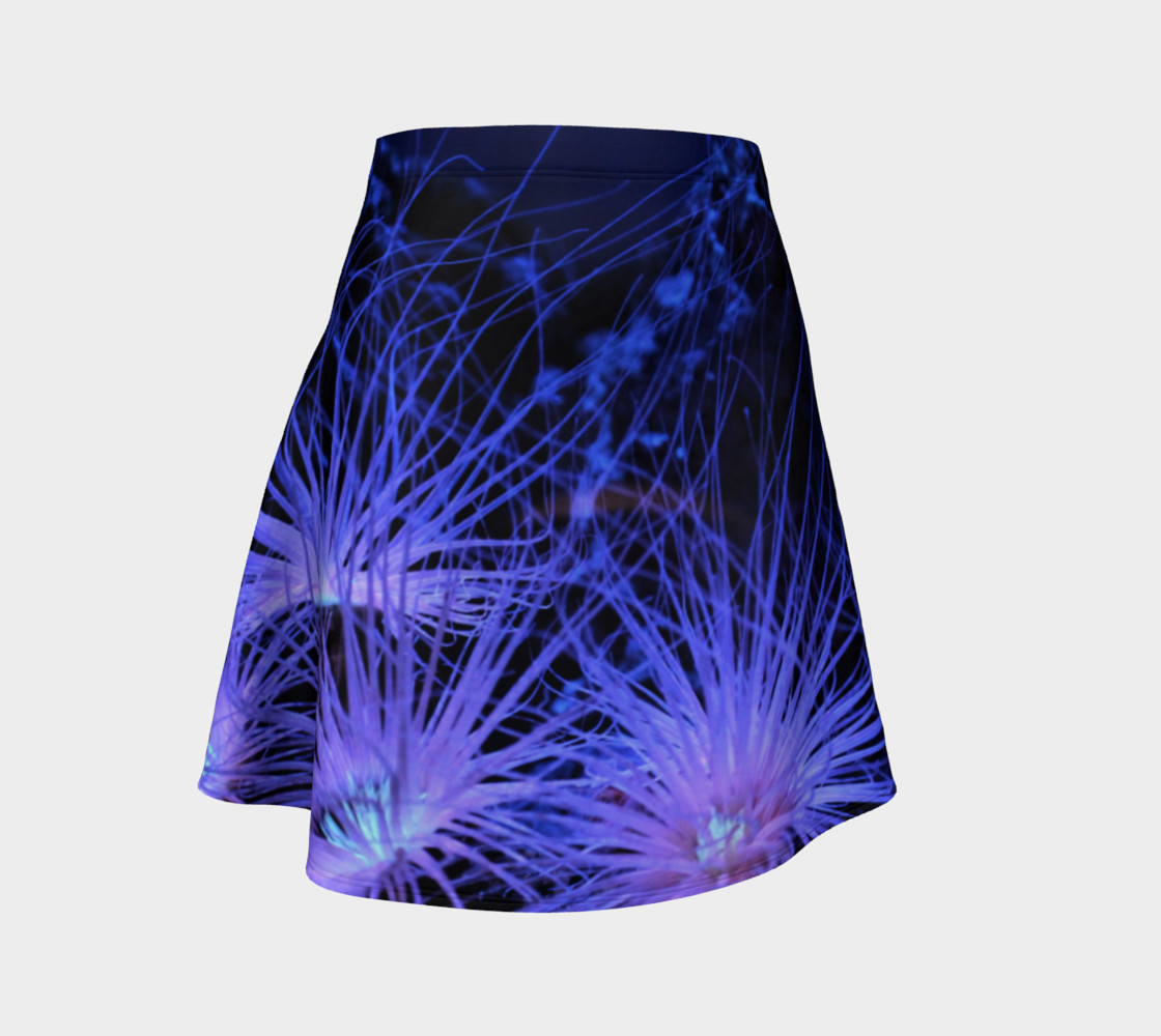 Anemone Splash Black Light Skater Skirt preview #1