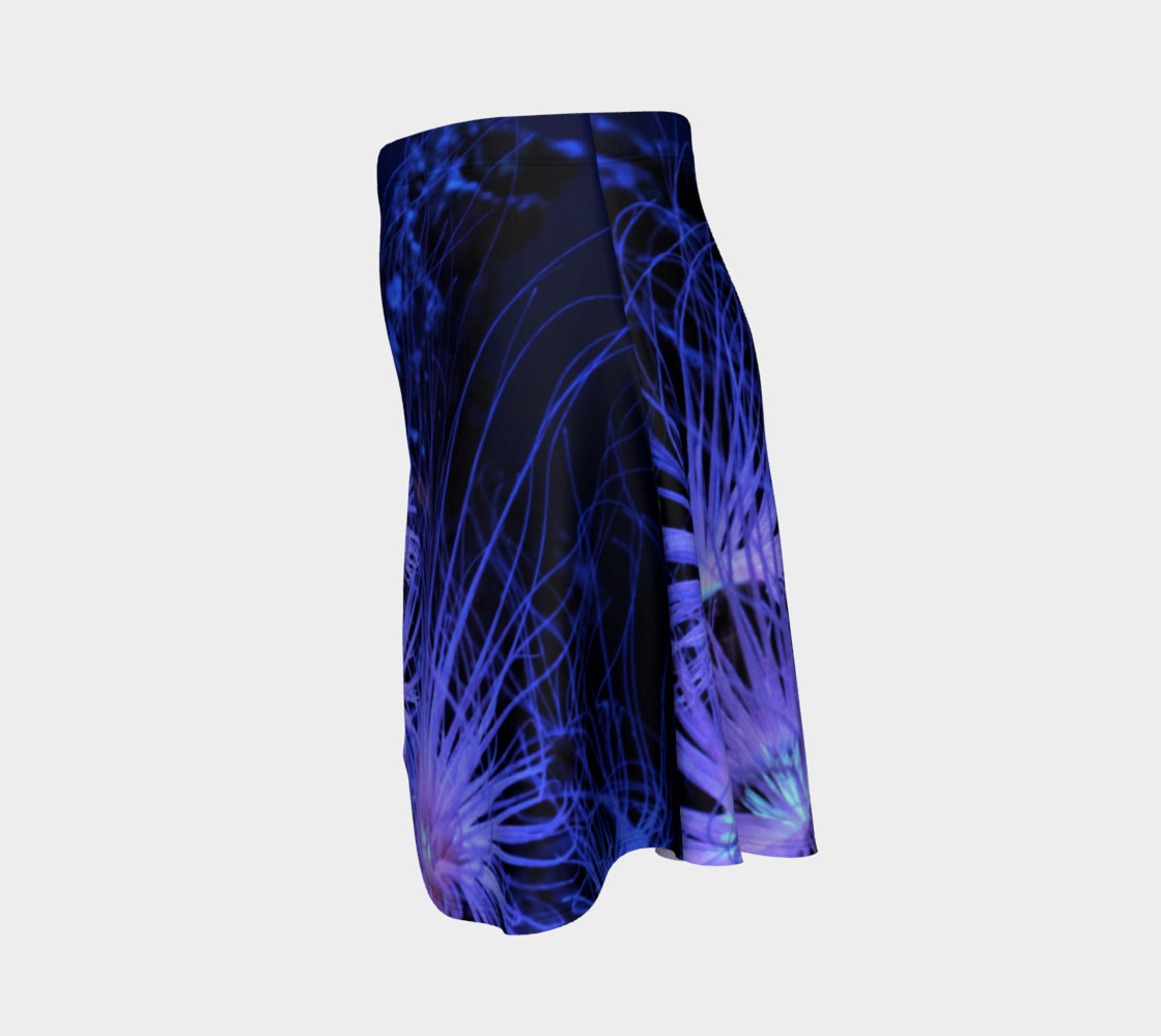 Anemone Splash Black Light Skater Skirt preview #2