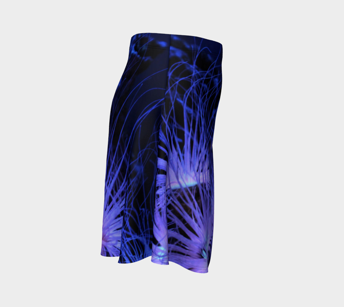 Anemone Splash Black Light Skater Skirt preview #3